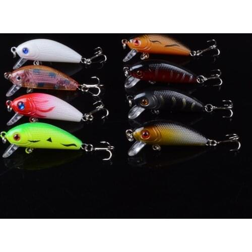 1pcs 4.5cm 4.5g Fishing Minnow Lure Hard Plastic Fish Artificial Bait for Fishing Swimbait Crankbait Wobblers Top Water Lure