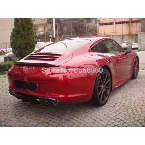 SHCHCG 2012 2013 2014 2015 Year For Porsche Carrera 911 991 Car Styling Carbon Fiber Rear Lip Roof Spoiler Trunk Boot Wing