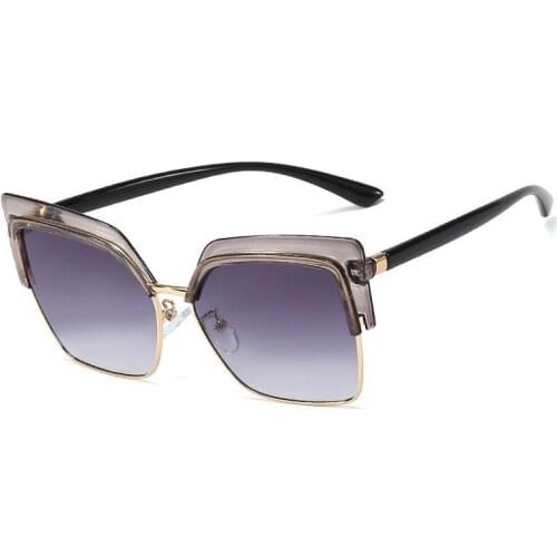 FENCHI Cat Eye Sunglasses Women UV400 Fasion Trend Brand Oversized Sun Glasses Driving Eyeglasses ladies oculos de sol feminino