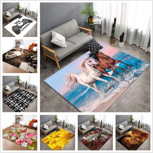Retro Camera Printed Bedside Rug Boys Kids Play Area Rug Flannel Anti-slip Kitchen Bathroom Mat Home Living Room Bedroom Carpet