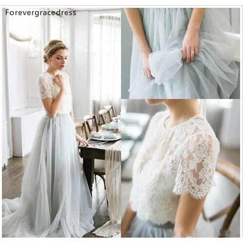 Country Style Bohemian Bridesmaid Dress Vintage Top Lace Garden Wedding Party Guest Maid of Honor Gown Plus Size Custom Made