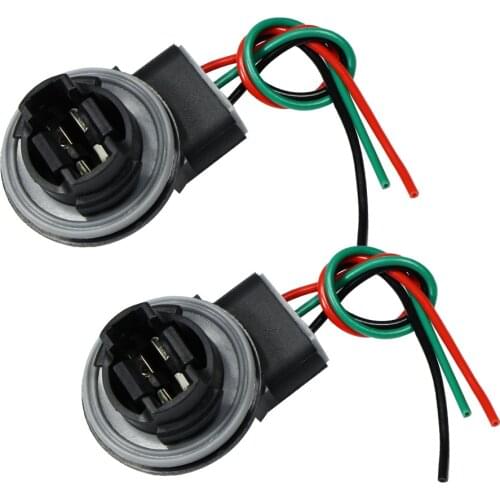 YUNPICAR 3157 T25 Wiring Harness Sockets Adapter For LED Bulbs Turn Signal Lights Brake Lights 2Pcs