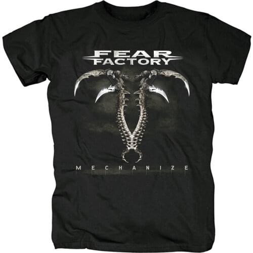 11 designs Streetwear Fear Factory Rock Brand shirt 3D mma skull fitness Hardrock heavy Dark Metal Punk 100%Cotton camiseta ropa