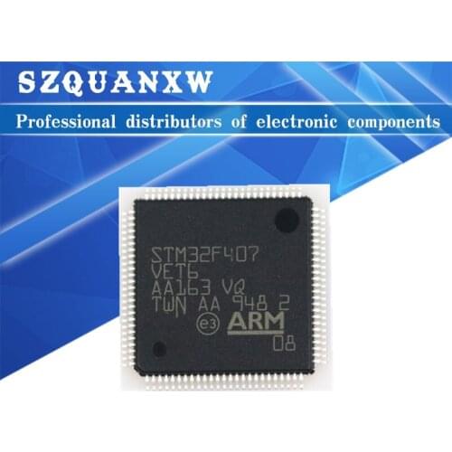 1PCS STM32F407VET6 LQFP100 STM32F407 QFP ARM new and original IC