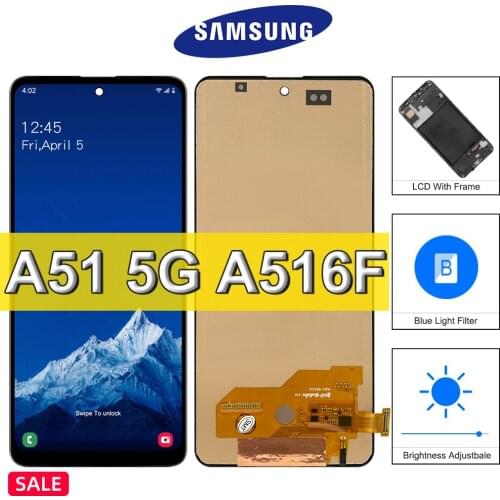 100% Test For Samsung Galaxy A51 5G LCD Display Touch Screen Digitizer Assembly For Galaxy A51 5G A516 A516B A516F LCD