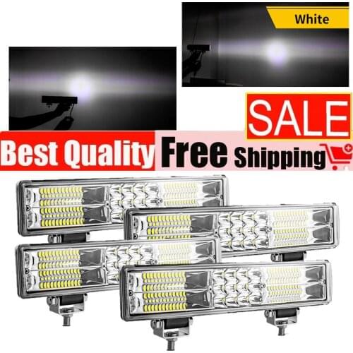 12Inch 60LED Flood Spot lights Combo Bar Driving Led Off Road Lights SUV Ute ATV Truck 4x4 Boat Work Light DC12V-80V