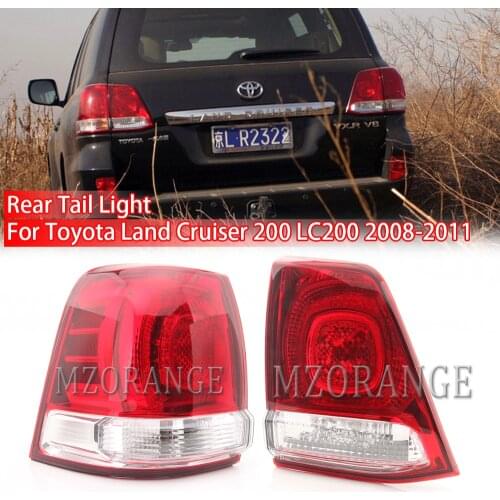 2pcs For Toyota Land Cruiser 200 LC200 2008-2011 LED Rear Tail Light Assembly Rear Fog Lamp Brake Warning Light