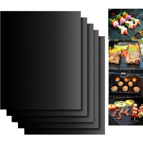 40*30cm BBQ Grill Mat Reusable Non-stick PadBarbecue Outdoor Baking Cooking Plate Heat Resistance Easily Cleaned Kitchen Tools