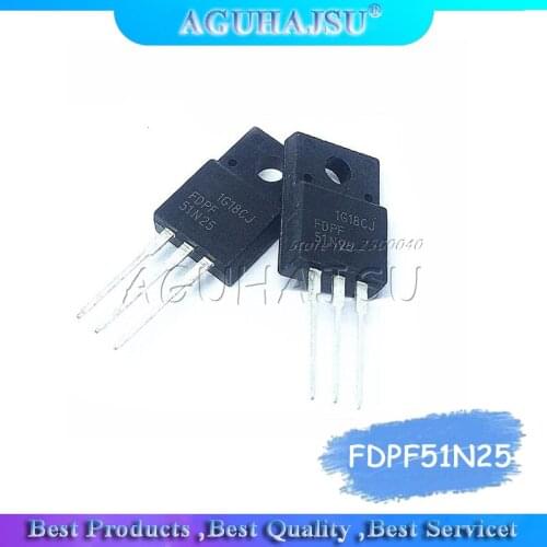 5PCS/LOT FDPF51N25 51N25 TO-220F MOS field effect transistor 51A250V