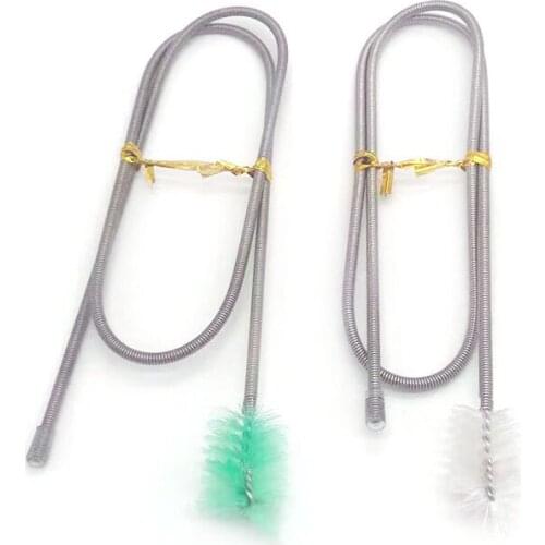 60cm LengthAquarium Tube Pipe Cleaning Brush Stainless Steel Water Filter Air Tube Flexible Single End Hose Aquarium Accessories