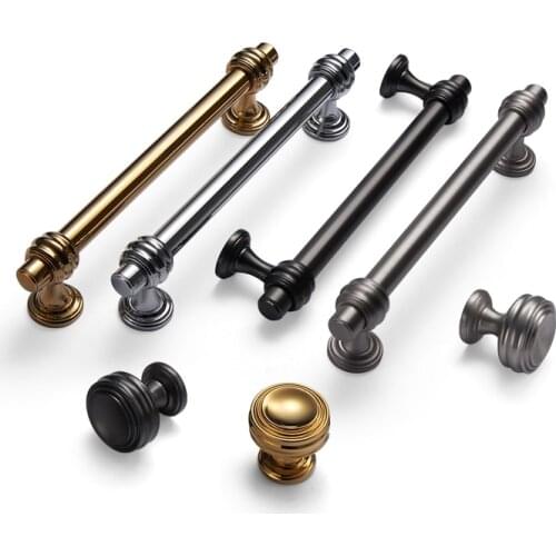 American PVD Drawer Pulls Zinc Alloy Drawer Handles Dresser Knobs Kitchen Cabinet Handles Cupboard Handles