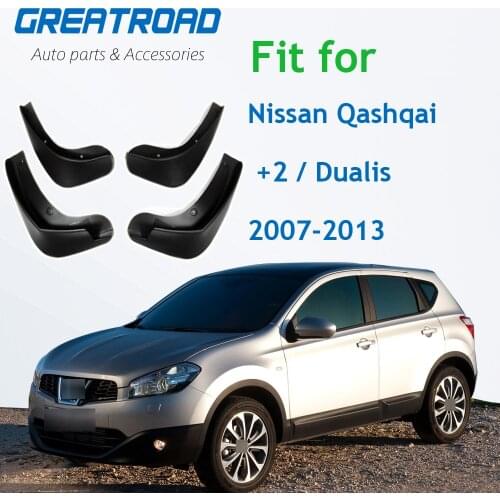 Car Mud Flaps For Nissan Qashqai / +2 / Dualis 2007-2013 J10 Splash Guards Mud Flap Mudguards Fender 2008 2009 2010 2011 2012