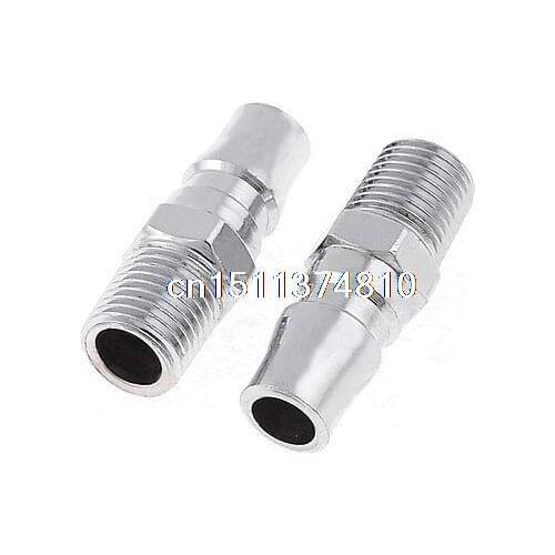 2 Pcs Thread OD 12.5mm PM-20 Air Tube Pneumatic Thread Quick Connecter