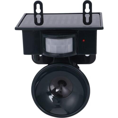 Quality Ultrasonic PIR Outdoor Solar Animal Bird Dog Fox Repeller Repellent Scarer