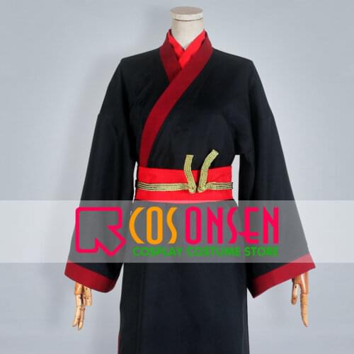 COSPLAYONSEN Hoozuki no Reitetsu Hozukis Coolheadedness Hoozuki Cosplay Costume Black Red Kimono Custom Made