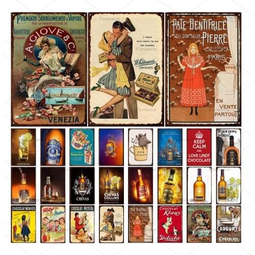 Ice Beer Plaque Metal Vintage Tin Sign Pin Up Shabby Decor Metal Signs Vintage Bar Decoration Metal Poster Pub Metal Plate