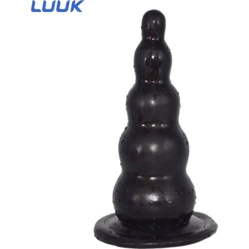 LUUK Beads Dildo Woman Erotic Toy Sex With Strong Suction Cup Pagoda Anal Insert Vagina Sex Emotional Woman For Sex Adult Toys