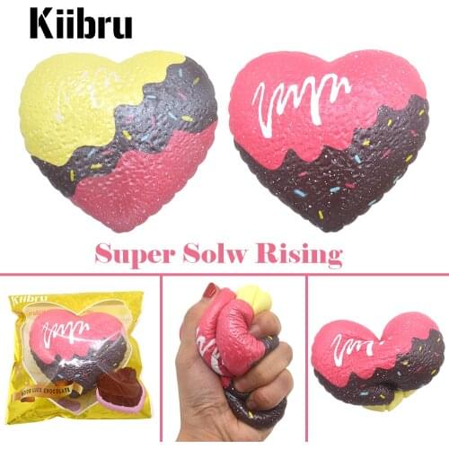 Kiibru Big Good Luck Chocolate Squishy Scented Super Slow Rising Soft Original Package Gift Kids Toy