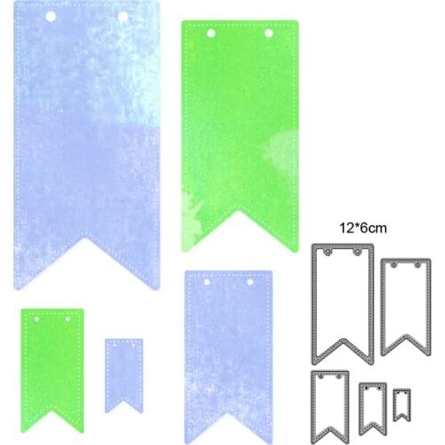 Five piece set flag shape halloween metal cutting scrapbook embossed paper card photo album craft paper-cut cake decoration mold