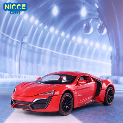 Nicce 1:24 Lykan Hypersport die cast alloy cars model supercar Boy gift collectibles Child car toy free shipping