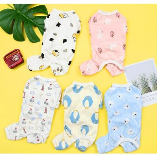 New Spring Autumn Dog Jumpsuit Pajamas Pet Clothing Puppy Clothes For Small Dogs Pyjama Outfit Corgi Overalls Chihuahua Garment