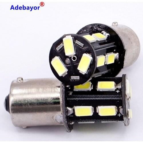 New 32X DC 12V led auto bulbs Car styling lighting s25 13SMD 1156 p21w ba15s 13 leds SMD 5630 5730 turn signal lamps light