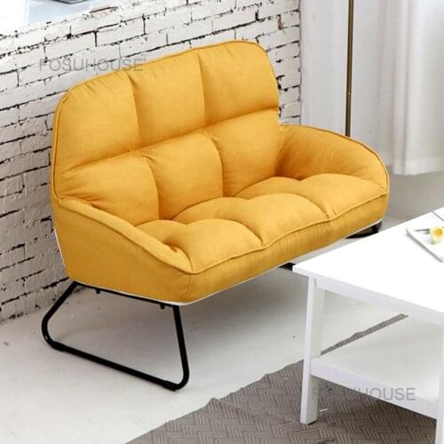 Single Sofa Lazy Double Sofas For Living Room Family Small Living Room Sofas Leisure Armchair Home Furniture Bedroom Sofa Chair