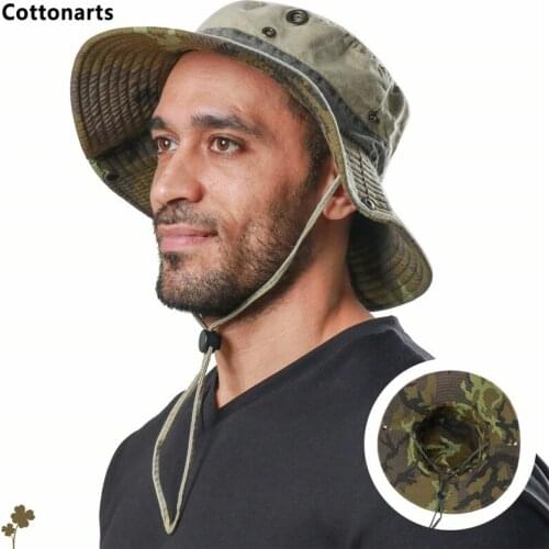 Bucket Hat for Men Women 100% Washed Cotton Breathable Panama Summer Hat Fishing Hunting Casual Sunscreen Sun Hat Gorro Pescador