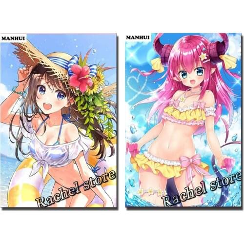 DIY Diamond Paintings Diamond Mosaic Cartoon girl Full Square Diamonds and Round Diamond Embroidery MH21011