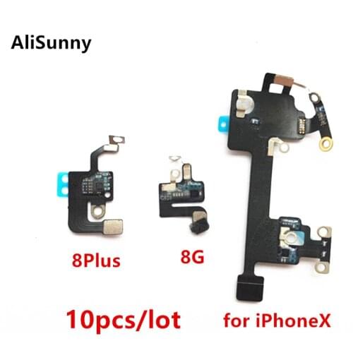 AliSunny 10pcs Wifi Flex Cable for iPhone 8 Plus XR X XS Max 8G Wi-Fi Antenna Signal Receiver Ribbon Replacement Parts