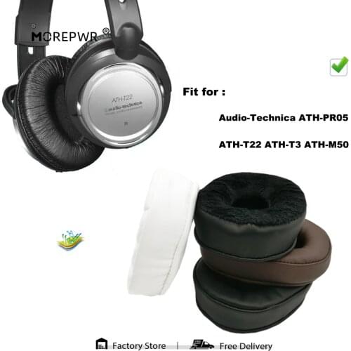 Replacement Ear Pads for Audio-Technica ATH PR05 T22 T3 M50 Headset Parts Leather Cushion Velvet Earmuff Earphone Sleeve Cover