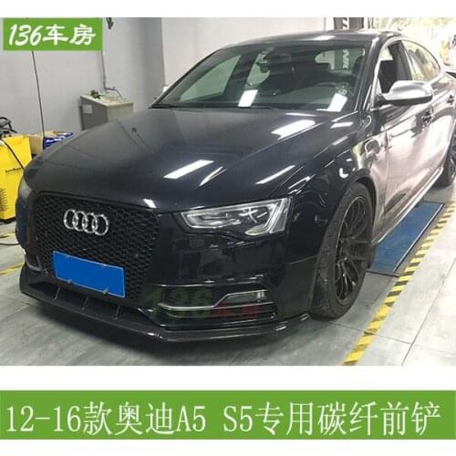 Lively2021 Fit For S5 Carbon Fiber Lip A5 Modified Large Surround Spoiler Audi Rs5 Chin Front Shovel