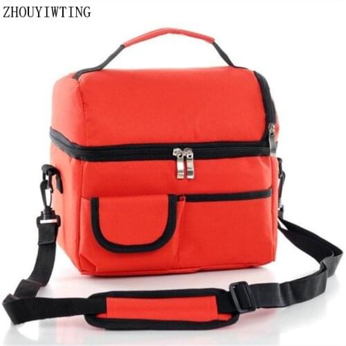 Large Thermal Insulated Food Storage Bag Women Ice Pack Double Insulation Case Breast Milk Preservation Bento Cooler Container