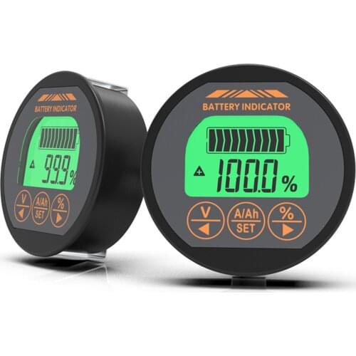 DC 8-80V 100A TR16 Battery Tester Battery Capacity Monitor Indicator Ammeter Voltmeter Voltage Current Meter For Lithium Battery