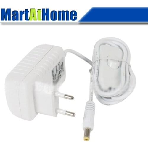 High Quality Power Adapter Input AC 100~240V Output DC 12V 2A with Switch Button & 55*21 Female Jack