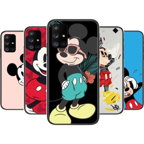 Funny Interesting Disney Mouse Mickey Phone Case Hull For Samsung Galaxy A 50 51 20 71 70 40 30 10 80 E 5G S Black Shell Art Ce