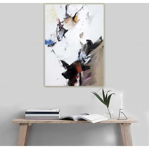 Jean Miotte《Composition I》Abstract Expressionism Canvas Art Oil Painting Picture Wall Hanging Decor Home Living Room Decoration