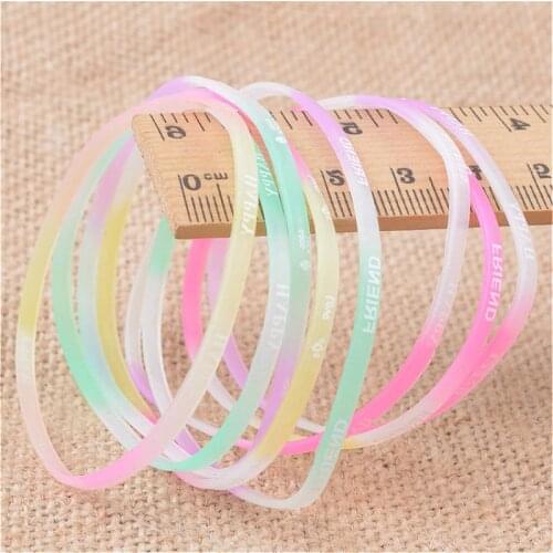 1pcs Decorative Bracelet Glow-in-the-Dark Toys1pair Fashion Sport Accessories Glow In The Dark Improve Ability Gift Children