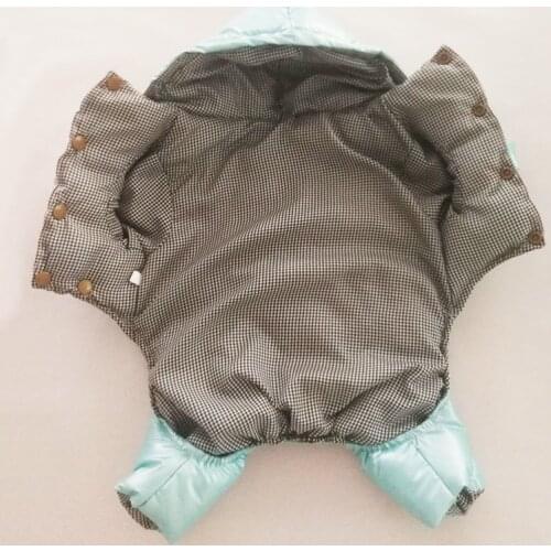 1PC Dog Clothes Thicken Jacket Warm Cotton-Padded Coat Dog Winter Costume Hooded Soft Fleece Puppy Coat Windproof Warm Down