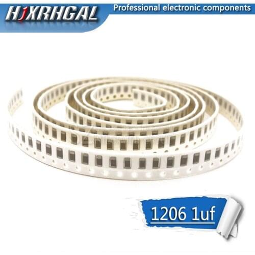 100pcs 1uF X5R Error 25V 1206 105 smd capacitor Hot Products