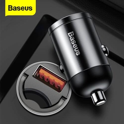 Baseus Quick Charge 4.0 3.0 USB C Car Charger For iPhone 12 11 X Pro Huawei Xiaomi Mobile Phone USBC Type C PD 3.0 Fast Charging