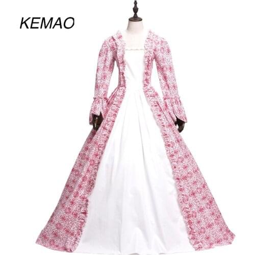 Ball gown Gothic Lolita Sweet Lolita Classic/Victorian Costume Female One Piece Dress pink Vintage Cosplay Satin Long