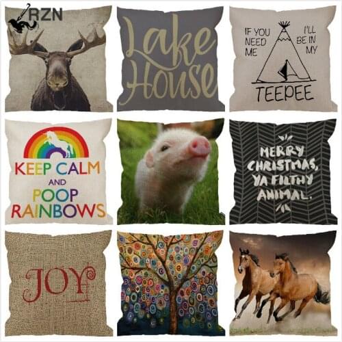 Pillow Case If You Need Me Ill Be in My Teepee Cotton Linen Square Cushion Cover Pillowcase Home Decorative Sofa Bedroom