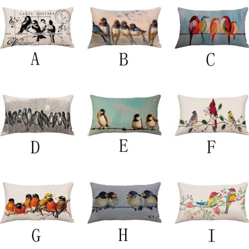 Geometric Animal Printed Pillow Case Home Decoration Accessories Pattern Linen Pillowcase Sofa Velvet Cushion Cover дакимакура