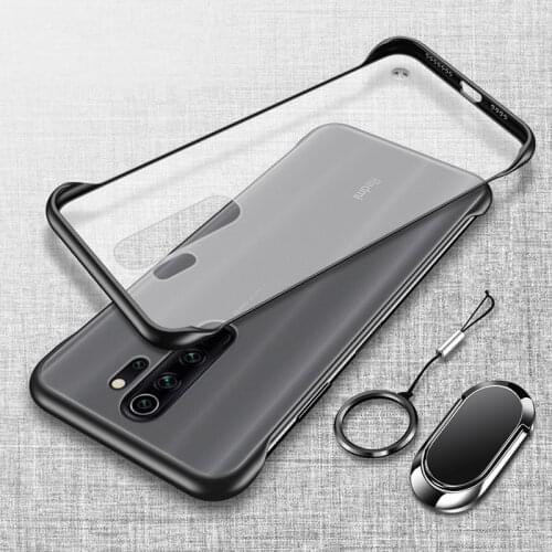 For Xiaomi Redmi Note 8 Pro Case Hard Matte Transparent Slim With Stand Ring Protective Back Cover case for xiaomi redmi note 8