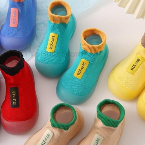 Spring Autumn New Baby Shoes Boy Girl Shoes Multicolor Toddler Rubber Sole Anti-slip First Walkers Soft Shoes Infant Newborn