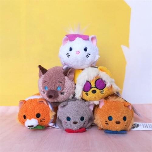 DISNEY TSUM TSUM The Aristocats Stuffed Plush Toys Kawaii Marie Scat Cat Plush Pendant Cute Gifts for Kids Girls