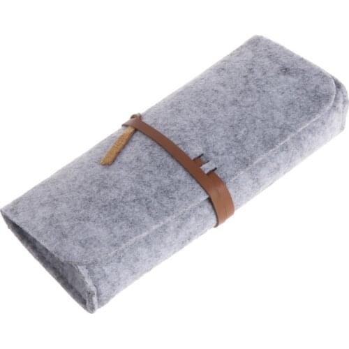 Felt Sunglasses Bags Cases Portable Soft Glasses Package Accessories Belt Closure
