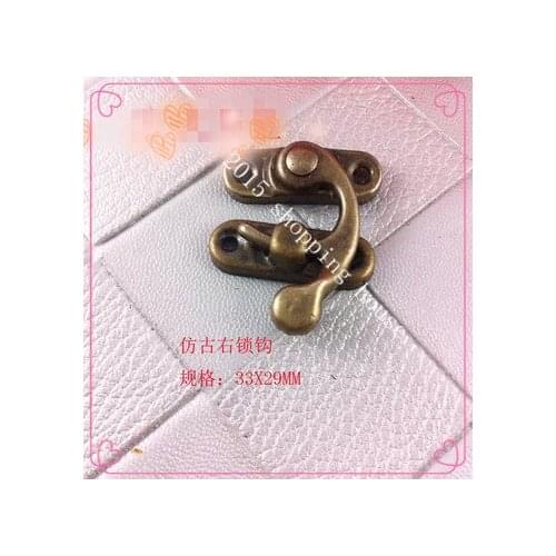 A9 box around the horn hook box luggage accessories lock hasp hook antique metal DIY 33MM*29MM