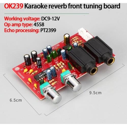 KYYSLB 0K239 DC9~12V Power Amplifier preamp Tuning Board Karaoke Reverb Board Reverb Microphone Tone Board